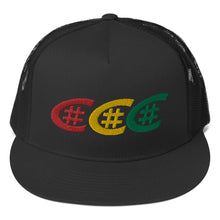 Load image into Gallery viewer, #Crucial Tripple Logo Embroidered Trucker Cap