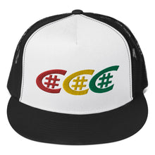Load image into Gallery viewer, #Crucial Tripple Logo Embroidered Trucker Cap