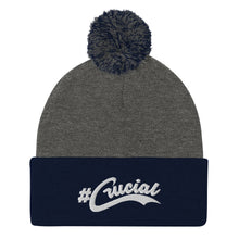 Load image into Gallery viewer, #Crucial Split Color Pom-Pom Beenie