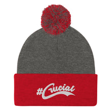 Load image into Gallery viewer, #Crucial Split Color Pom-Pom Beenie