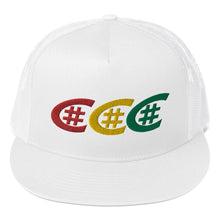 Load image into Gallery viewer, #Crucial Tripple Logo Embroidered Trucker Cap
