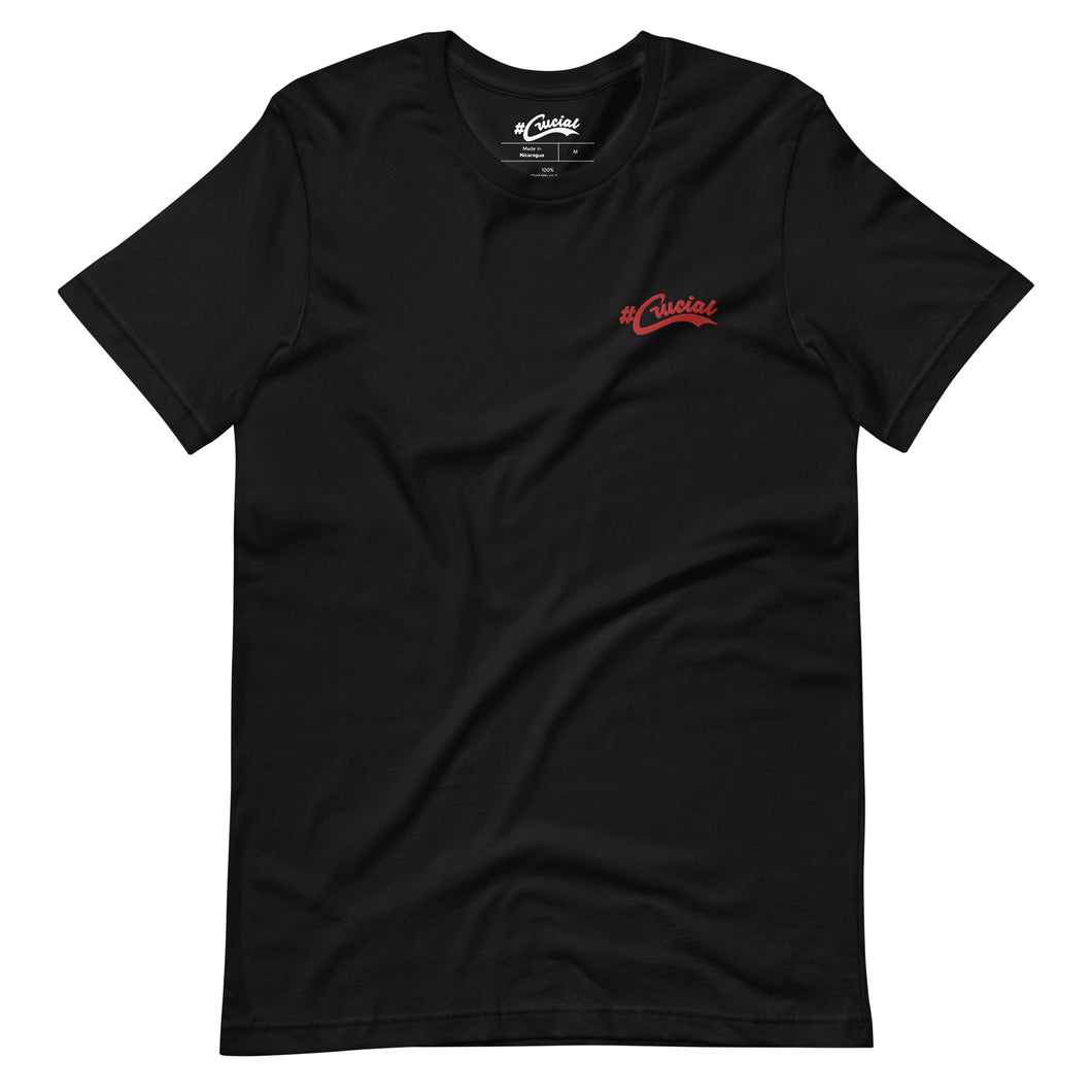 #Crucial Embroidered Logo Short-Sleeve Unisex T-Shirt